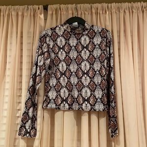 Snake print top. New, never worn.